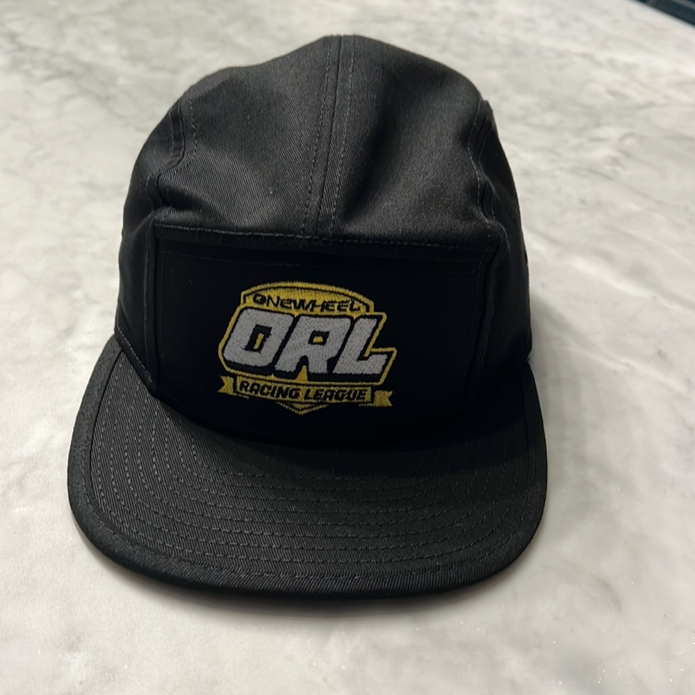 One wheel racing league ORL black camper hat. NWOT.